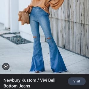 Newbury Kustom Vici Bell Bottoms - Brand New
